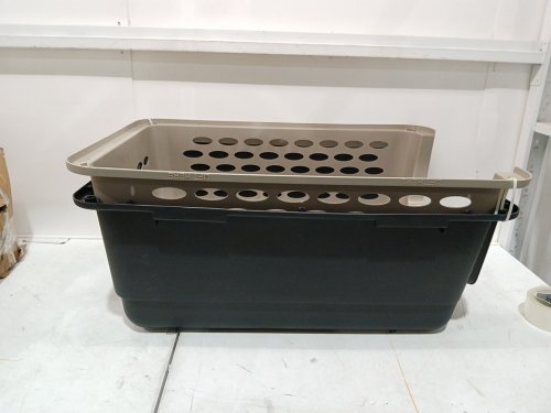 Petmate Vari Fashion Single-Door Plastic Dog Kennel - LARGE 32"- HOLDS 30-50LBS - BROWN/BLACK image 3