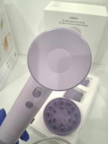 laifen se high speed hair dryer with 3 nozzle attachments- purple (MODEL: 1876543) image 10