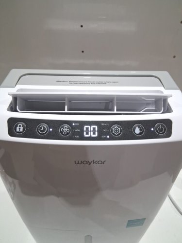 WAYKAR DEHUMIDIFIER WITH AUTO / MANUAL DRAINAGE - 0.6GAL WATER TANK CAP - COVERS 2000 SQ.FT - WHITE (MODEL: PD160B-PRO) image 4