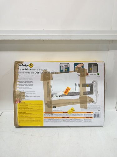 SAFETY 1ST TOP-OF-MATTRESS BED RAIL with ADJUSTABLE HEIGHT - 36" x 12" to 18" - GREY/white (MODEL: BR017CEIU) image 2