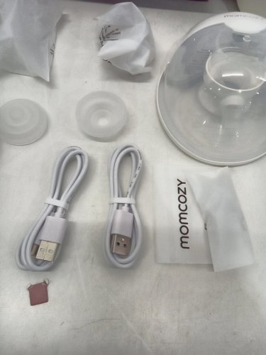 momcozy m5 smart wearable breast pumps with app control - white (model: bp380) image 5