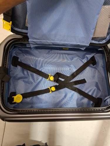 Delsey Paris HARD SIDE ROLLING Front-lid Opening Carry-on LUGGAGE/suitcase with TSA Lock - 22" - black (MODEL: 1819426) image 7