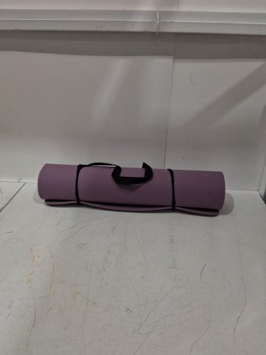 Amazon Basics TPE Exercise Yoga Mat with Carrying Strap - 73.6" x 24" x 1/4" - purple (model: amz3) image 2