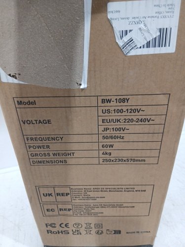 3-IN-1 EVAPORATIVE AIR COOLER WITH 4 MODES AND 3 SPEEDS - 8L - WHITE (MODEL: BW-108Y) image 14