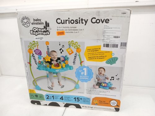 Baby Einstein Ocean Explorers Curiosity Cove 2-in-1 Educational Activity Jumper - Adjustable Height - 25lbs - Multicolor (model: 13094) image 5