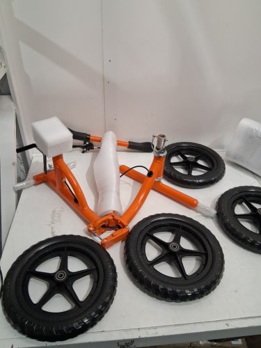 SUPERHANDY FOLDING KNEE WALKER - 330LBS - ORANGE image 3