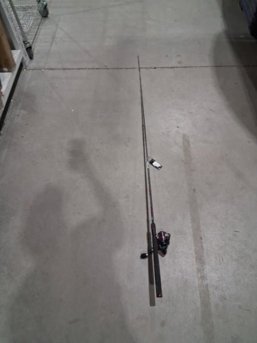 bass pro shops extreme stk spinning combo - medium - pink/dark grey(model: extsp6630ms-2) image 2