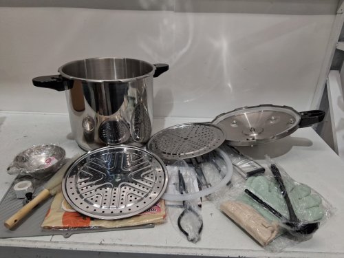 UNIFULL Pressure Cooker Pressure Canner With Gauge - 24QT/23L - Silver (Model: LGYG-23L) image 4
