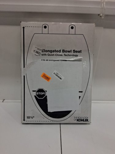 KOHLER STONEWOOD SERIES QUIET CLOSE - ELONGATED - 18 5/8" - WHITE (MODEL: 20466-0) image 2