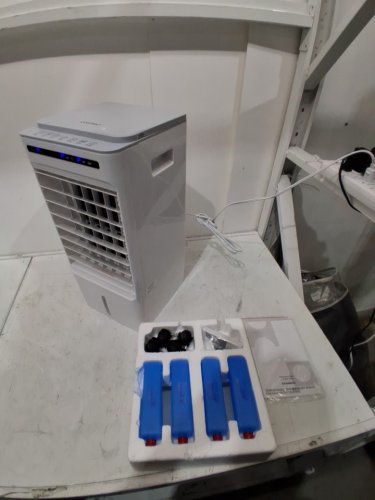 Costway Evaporative Air Cooler with Humidifier, 3 Modes, 3 Speeds Air Cooling Fan - 120V - White (Model: ES10460US-WH) image 4