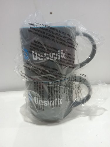 2 *custom*  Swag Monaco Mug with Deswik logo - 16 Oz - Grey w/Blue Interior image 3