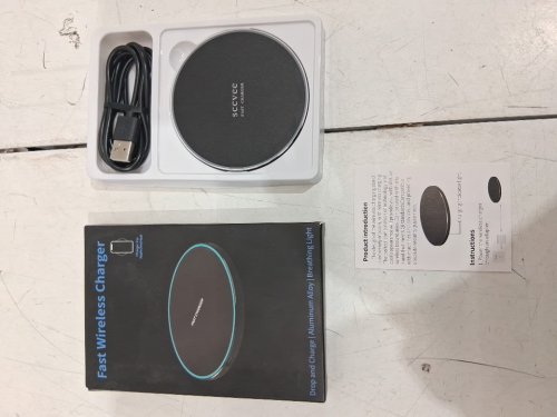 sccvee Fast Wireless Charging Pad Induction Charger - 20w - BLACK/BLUE (MODEL: X820) image 3