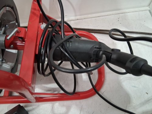 Auto-Feed Electric Drain Cleaner Machine - 50ft  - black/red (model: DA04) image 6