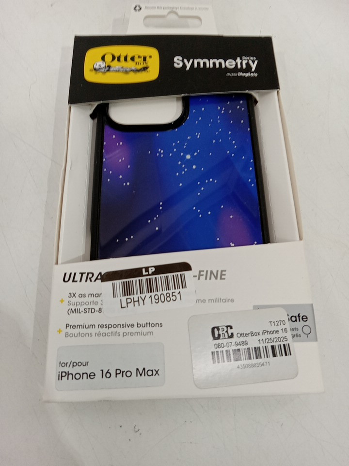 OtterBox Symmetry Series iPhone 16 PRO MAX Case for magsafe - Nebula Night Black image 2