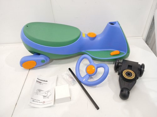 fanttikride nemo n7 pro rechargeable bluetooth electric wiggle car with pedals - 2-speed , 12V - 150LBS MAX - Green/Blue (Model: nemo n7) image 3