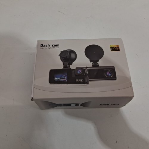 front and rear car dash camera with 2" ips screen, 1296p fhd, 170° wide angle, g-sensor, & loop recording - black (model: sxt-01-01) image 2