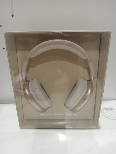 GEMS wireless rechargeable over ear headphones with 3.5mm aux - champagne (model: 080-17-0045) image 2