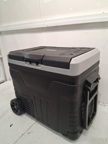 EUHOMY Dual Zone Portable Car Fridge Freezer  LED Digital Display and built-in wheels and handles - 50l  - 100v - Black / Grey (Model:CF003-50BL-CAEH) image 6