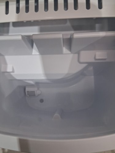 EUHOMY Countertop Ice Maker Machine with Handle, Basket & Scoop - MAKES 26LB Per Day - silver (MODEL: IM-01X/IM008-BSI-CAEH) image 6