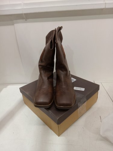 J'S.O.L.E American flag square toe cowboy boot - size 12.5/13 (EU: 46) - brown (STYLE: SHBTMI003-BR) image 2