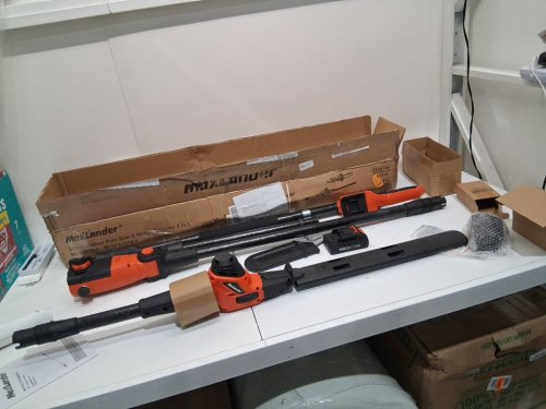 Electric Cordless Pole Saws for Tree Trimming - 8" -up t0 16Ft - orange/black (model: ML8J318-2) image 4