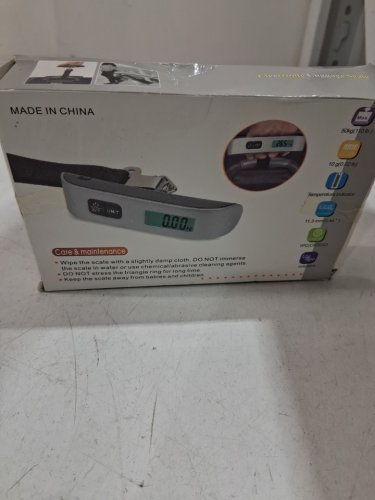 Portable Electronic Digital Luggage scale - 110lbs max - grey image 2