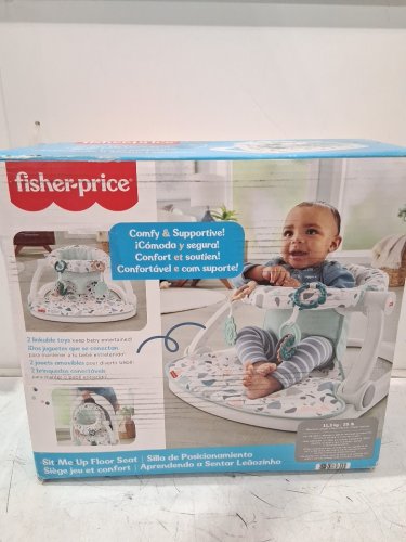 kids FISHER-PRICE SIT-ME-UP FLOOR SEAT - PACIFIC PEBBLE IN WHITE/GREY - (MODEL: ‎GKJ14) image 2