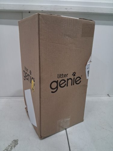 LITTER GENIE STYLE CAT LITTER ODOR CONTROL DISPOSAL SYSTEM PAIL WITH SCOOP AND HOLDER - 18" - WHITE (MODEL: ‎I000658) image 4