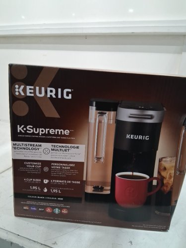 KEURIG K-SUPREME SINGLE-SERVE COFFEE MAKER -1.95L - BLACK (MODEL: K-SUPREME K910) image 2
