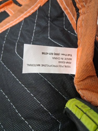 4pk Moving Blankets - 72" x 40" - Black/Orange image 3