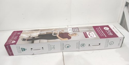 HEALTHCRAFT UPOLE WITH PIVOT BAR TRANSFER POLE - 7FT - 10FT - 300LBS WEIGHT CAP - WHITE (MODEL: UPOLE-PB-CW) image 2