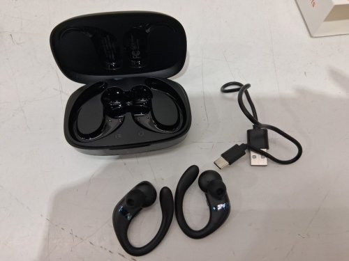unbranded wireless sports earbuds - bluetooth | ip7 - black image 3