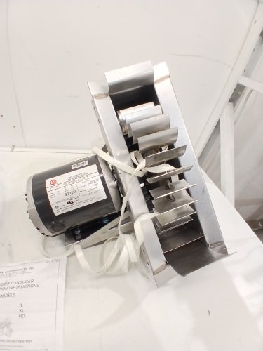 US Motors Belt Drive Fan and Blower Motor - 4" - 1/3HP - 1725RPM - Grey (Model: SA55JXSFB-4866) image 4