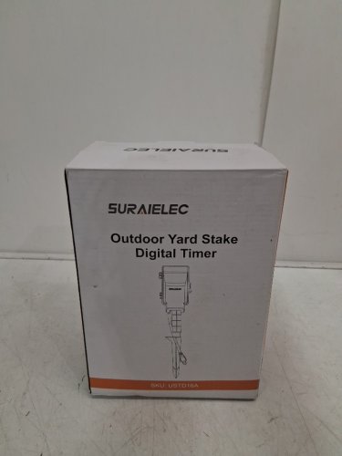 SURAIELEC 7-day Programmable Outdoor Power Stake with Digital Timer - 6FT Cord - 15AMP - 1875W - Black (Model: USTD16A/B) image 7