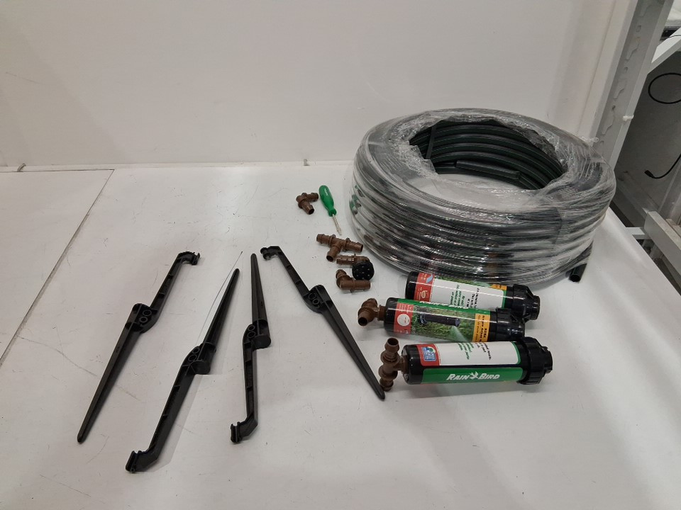 RAIN BIRD in-ground click-n-go pro rotor garden hose connection pop up sprinkler system (model: 32he) image 3