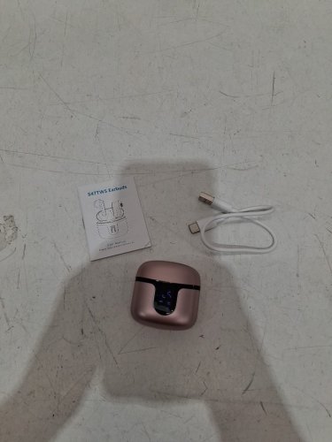 Wireless Bluetooth Earbuds - in ear Headphones with 40Hrs Playtime, 4 ENC Mics, IPX7 Waterproof, LED Display, USB-C - pink (model: s47) image 3