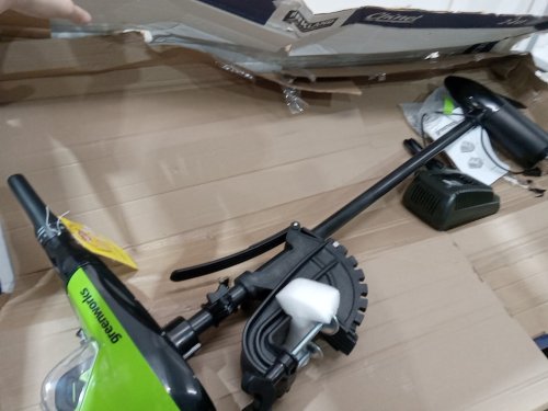 GREENWORKS TROLLING MOTOR FOR BOAT USE with Battery and Charger - 40V - 55LB - GREEN / BLACK (MODEL: TMF303) image 3