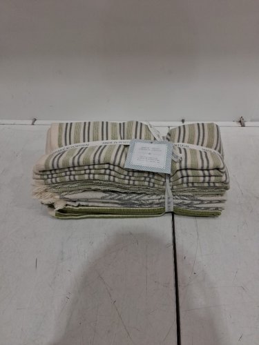 8PK Made in Portugal 100% cotton Soft & absorbent KITCHEN TOWELS - 20" X 28" - green (MODEL: 3400440) image 2