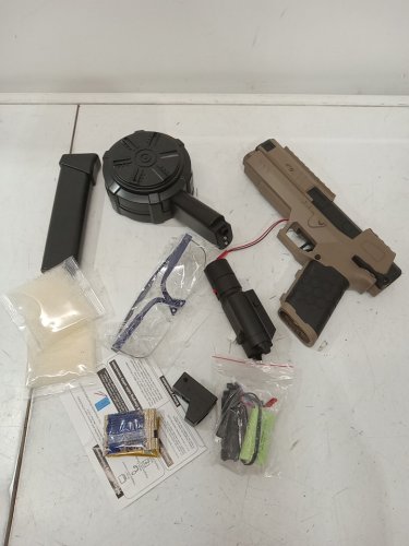 Gel Ball Blaster X6 with Drum, Manual & Automatic Dual Mode - 150FT Range  - sand (m odel:x6) image 3
