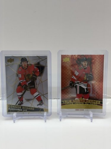 5 ASSTD CONNOR BEDARD UPPER DECK HOCKEY CARDS image 3