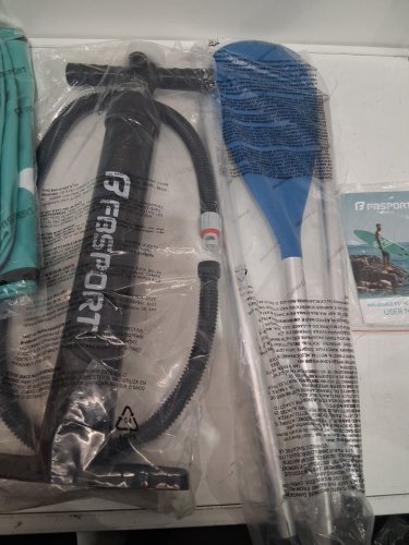 FBSPORT Premium Inflatable Stand Up Paddle Board with Durable SUP Accessories AND Carry Bag - 11FT x 33" - mint GREEN (MODEL: SDK ) image 6