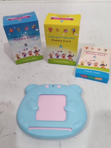225pc  AHJ Kids Toddler Talking Flash Cards - blue image 3