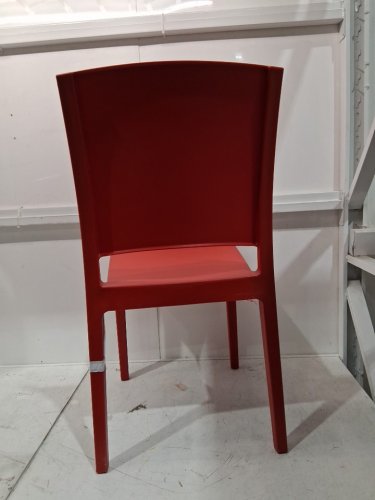 ARETA plastic stacking dining chair - 35" x 17" - red - (model:1011751) image 5