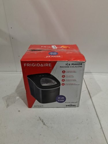 FRIGIDAIRE COMPACT ICE MAKER MACHINE - MAKES 26LBS/DAY - RED (MODEL: efic130-ssred) image 3