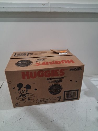 88PK HUGGIES LITTLE MOVERS BABY DIAPERS - SIZE 7 image 2