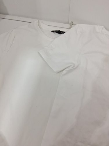 3 ASSORTED WOMEN'S short sleeve shirts - medium - tahari / banana republic - white / off white image 4