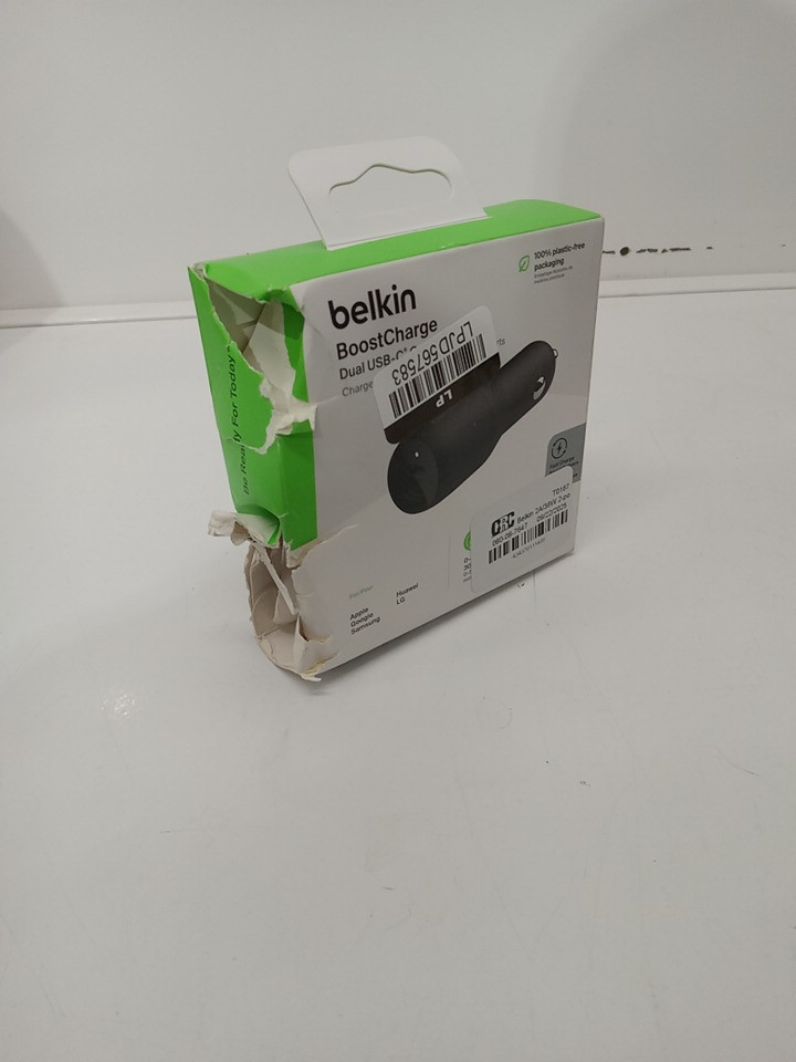 Belkin boostcharge Dual USB-C car charger - 36W - black (model: CCB002btBK) image 2