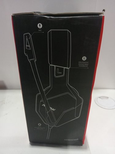 MPOW EG10 Wired Gaming Headset with surround sound - in-line volume & mic control - light up - Black/Red (Model: BH414A) image 3