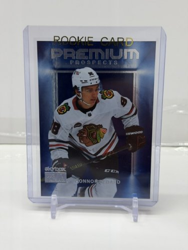 CONNOR BEDARD ROOKIE CARD - 2023-24 SKYBOX PREMIUM PROSPECTS METAL UNIVERSE (#PP1) image 2