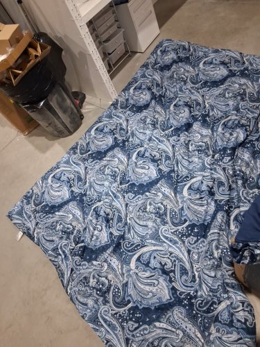 5pc djy comforter set - queen size - navy image 3